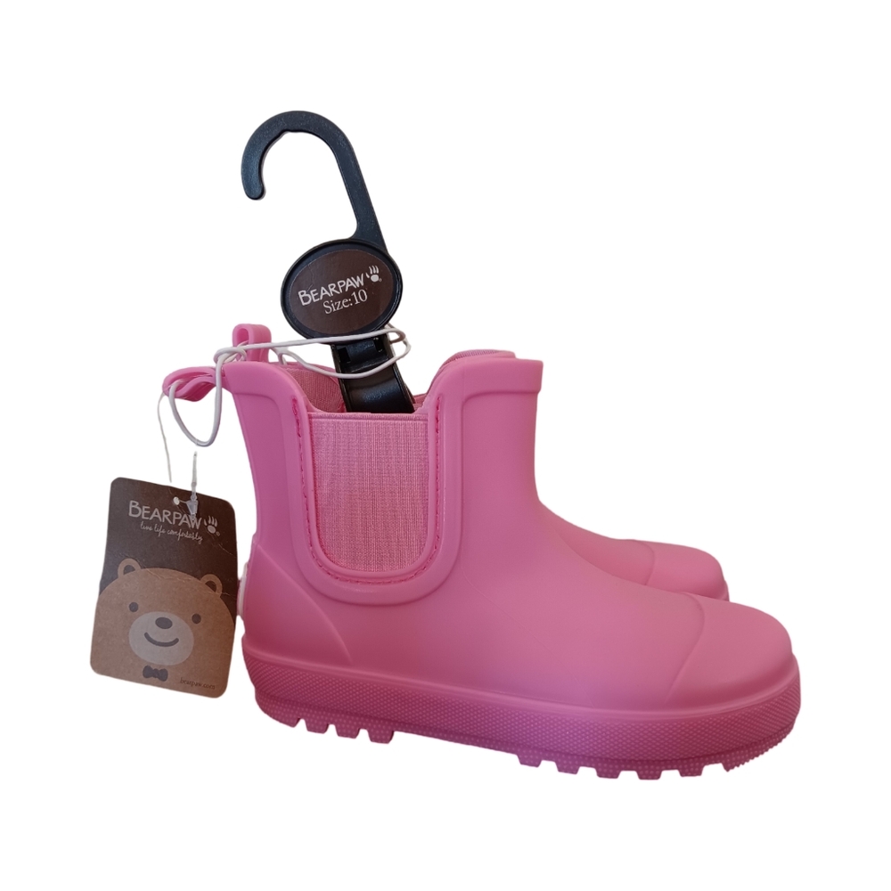 BEARPAW Chelsea Kids Rainboots Hot Pink Various Sizes NWT - Picture 8 of 9